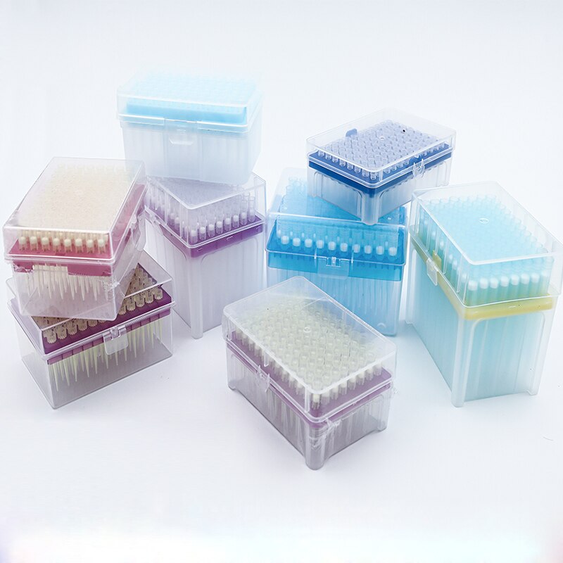 Laboratory Pipette Tips 10ul 20ul 50ul 100ul 200ul 1000ul Micropipette Disposable Plastic Pipette Tip Lab Equipment 96pcs/box