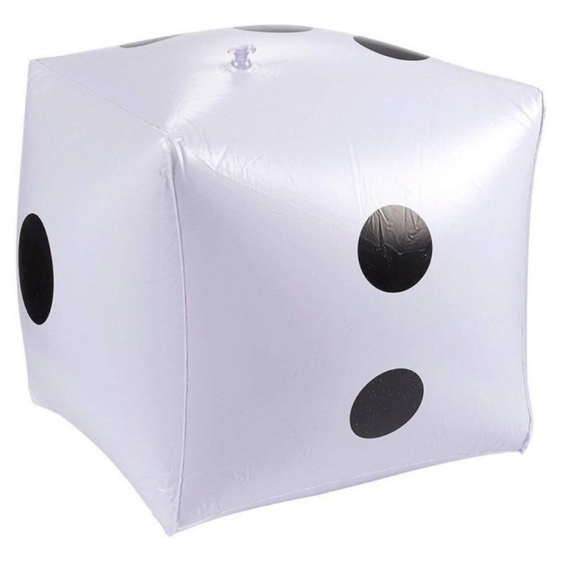 30cm Inflatable Dice Multi Color Cube Big Dice Toy Stage Prop Group Game Tool Casino Poker Party Decorations Pool Beach Toys: 02