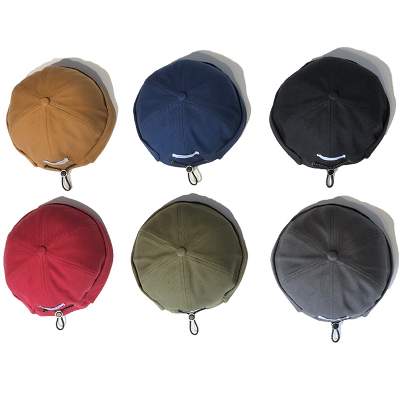 Hip hop cap mænd street casual docker sailor biker hat skullcap loop beanie brimless cap women pumpkin beanie gorra hatte