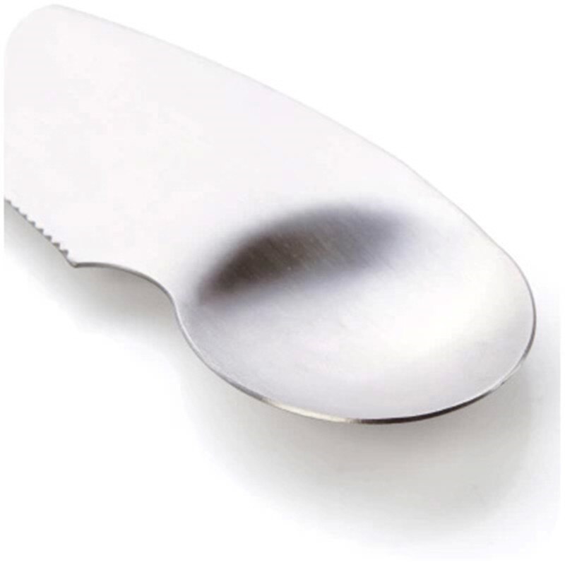 LMETJMA-cuchara de acero inoxidable para Kiwi, pelador de fruta, 2 unids/lote, KCBII011206X2