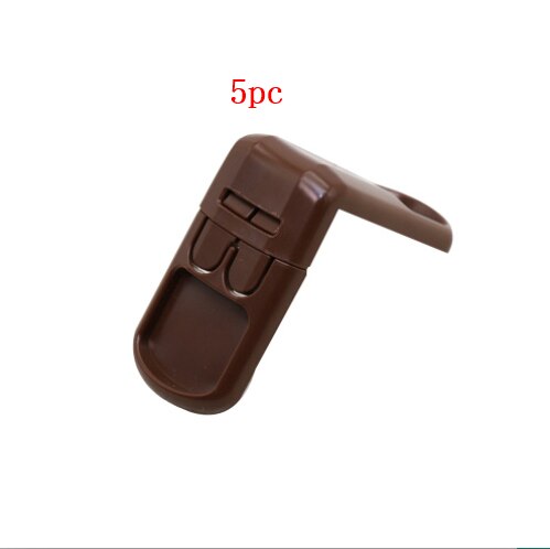 5 pz/lotto sicurezza del bambino 90 ° angolo retto cassetto armadio angolo serratura cassetto porta sicurezza prodotto protezione dito bambino: 5pc coffee