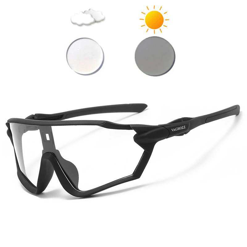 Gafas de sol de pesca para hombre, lentes de sol para conducir, para exteriores, deportivas, para senderismo, UV400: Negro