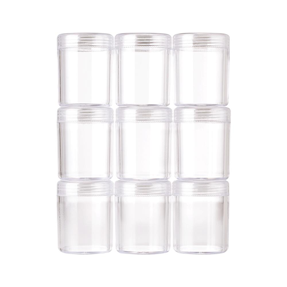 Plastic Kralen Containers, Clear, 39x50mm