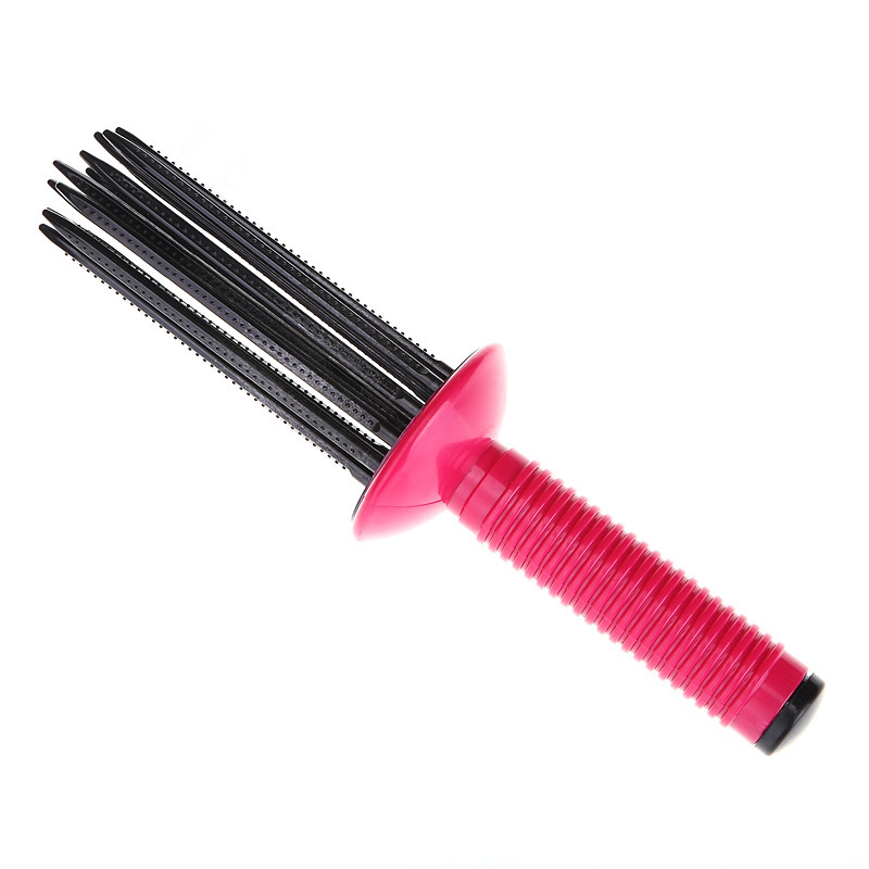 Peigne en rouleau de friser moelleux pour bigoudi, avec antidérapante, outils de coiffure professionnels pour boucles volumineuses, 1/2 pièces: green