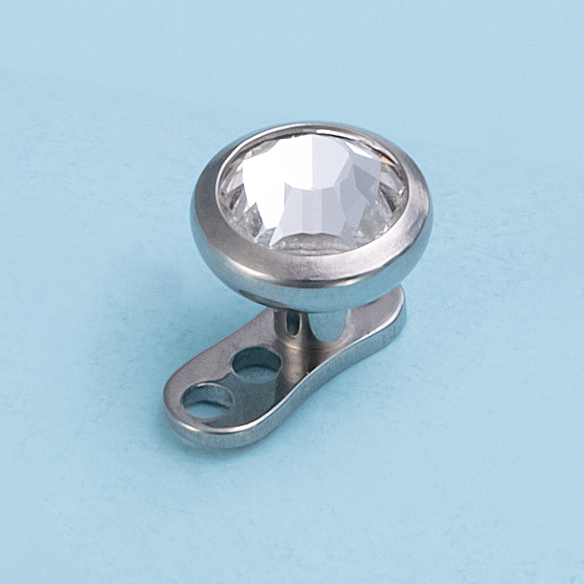 Piercings dérmicos de titanio G23, Piercings ocultos en la piel para buzo, Micro Piercings dérmicos CZ, anclas dérmicas, joyería, 1 ud.