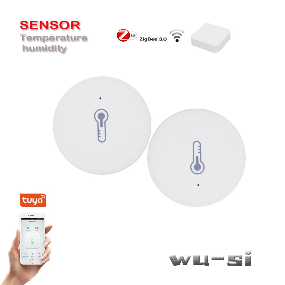 Zigbee Tuya Temperature Humidity Sensor Smart Home Alarm System Device