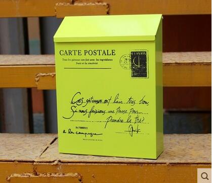 Britischen regen vorschlag Kasten zinn stamm verrotten lackiert Briefkasten Kreative Briefkasten Post Kasten draussen zeitung Boxen echte pastoralen