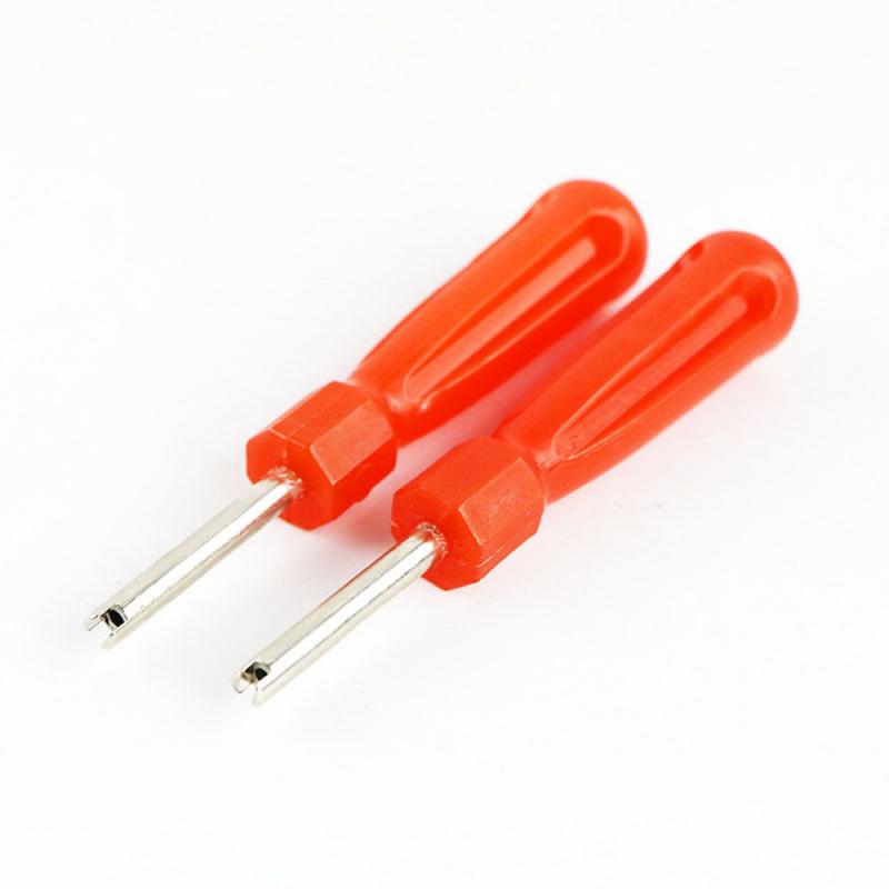 Car Bicycle Slotted Handle Metal Tire Valve Stem Core Wrench Nozzle Tire Wheel Removal Screwdriver Tire Repair Tool Low: 2pcs