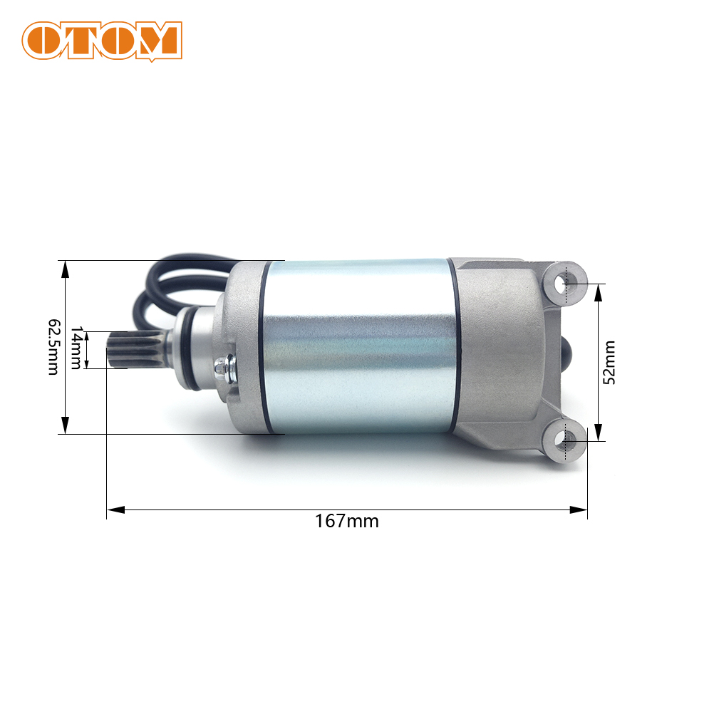 Otom motorcycle  cb250- f starter motor parts for zongshen  zs172 fmm 11 teeth starter motor: Default Title