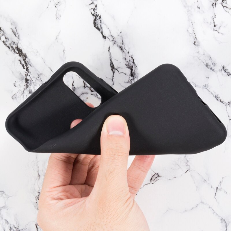 Houtnerf PU Lederen Telefoon Case Voor Oukitel C17 Pro Flip Case Voor Oukitel C17 Business Wallet Case Zachte Siliconen back Cover: For Oukitel C17 / Black Soft Silicone