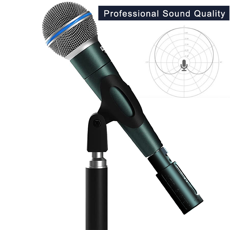 Wireless Microphone System 2.4GHz Wireless XLR Transmitter and Receiver for Dynamic Microphone, Audio Mixer, PA System