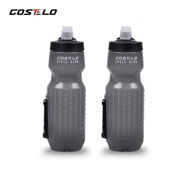 Innovation Magnetische flasche montieren käFeige Fahrrad Fahrrad Wasser Flaschen aus Sport Wasser Flasche, 710ml Glaskolben Drücken: grau 2 Stck