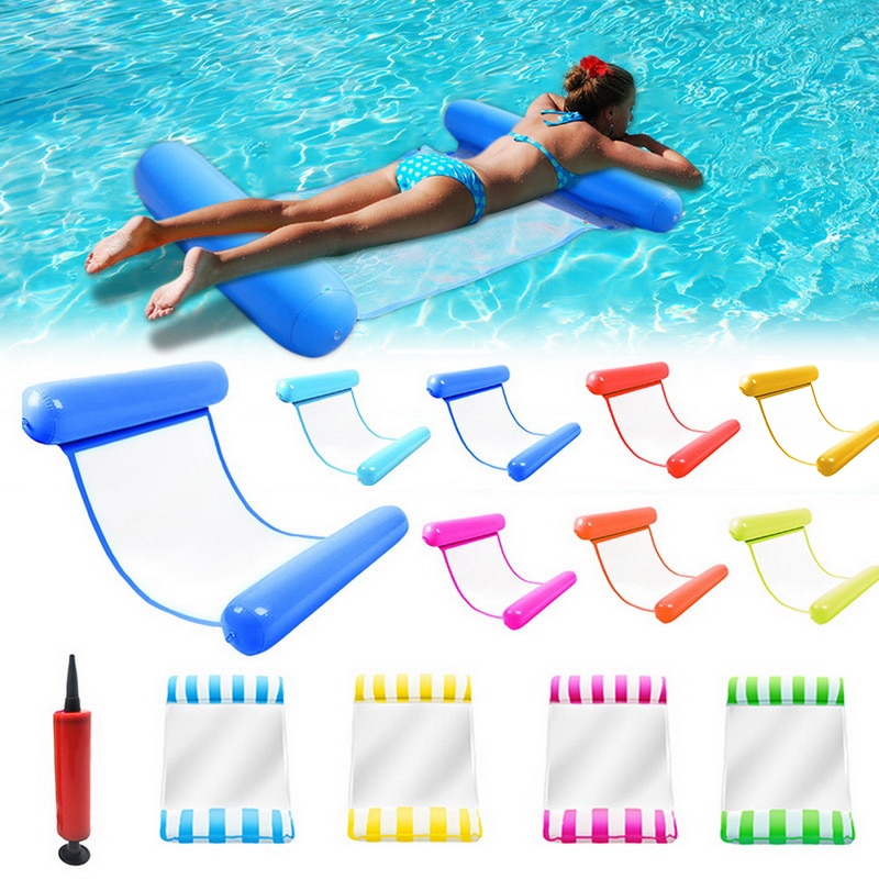 Water Hangmat Fauteuil Opblaasbare Bed Zwembad Zwemmen Matras Zee Zwemmen Ring #9