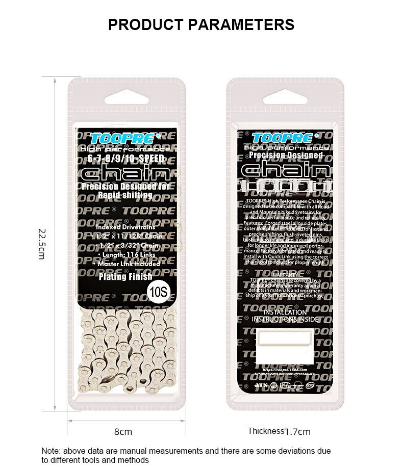 Mountain Bike Parts Bicycle Chain Single 6 7 8 9 10 11 Speed Velocidade MTB Chains 116L Silver Part Link Bike Accessories