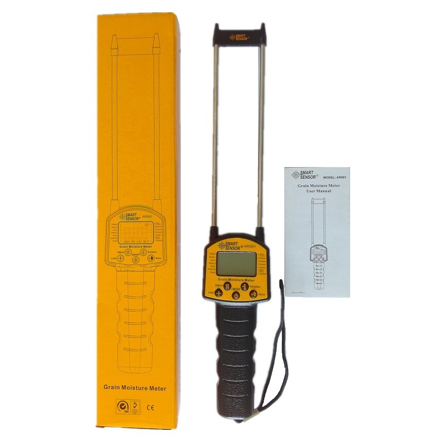 Grain Moisture Meter Digital Moisture Meter Smart Sensor AR991 Use For Corn,Wheat,Rice,Bean,Wheat Flour fodder rapeseed seed