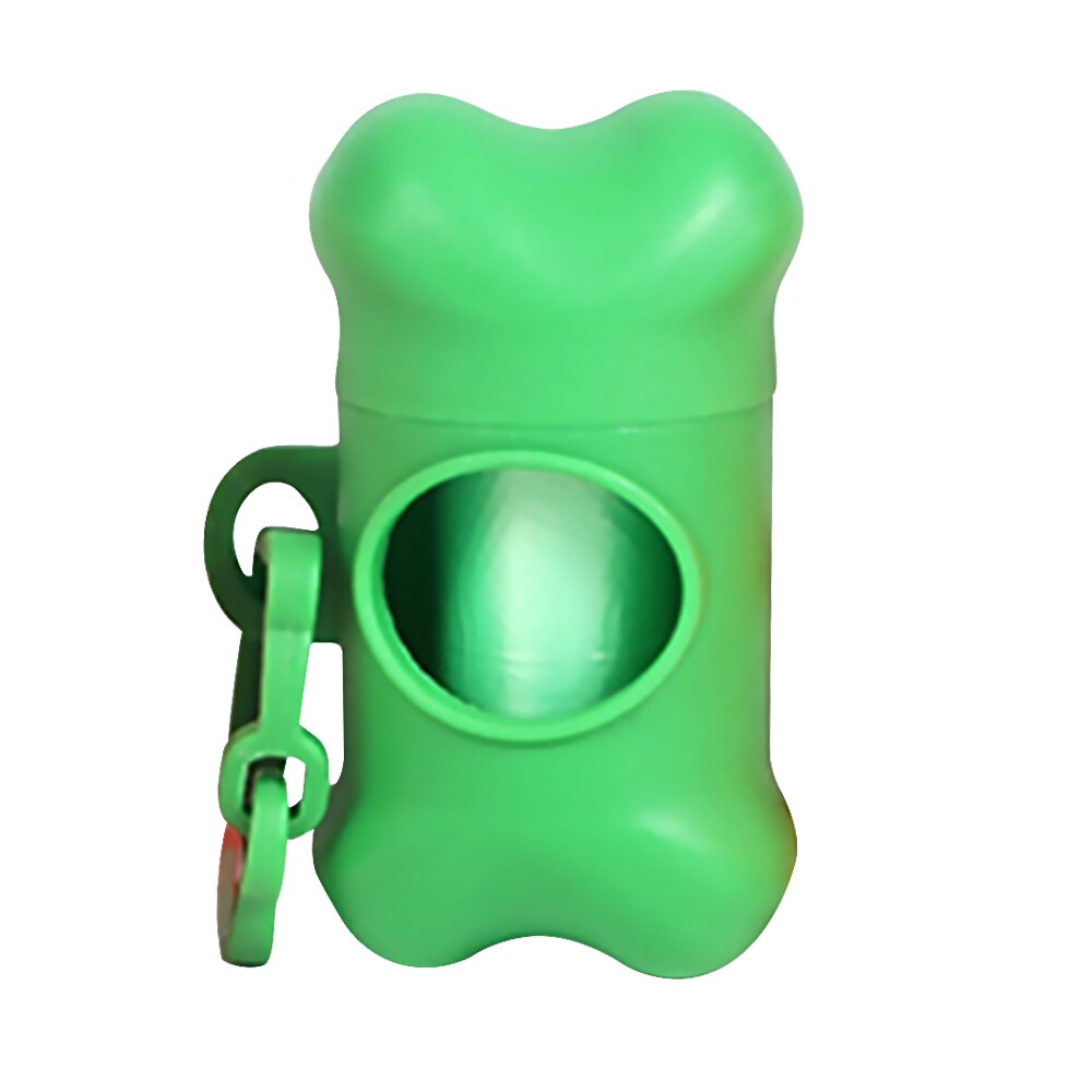 1x Pet Dog Bone Shape Waste Poo Garbage Dispenser Clean Up Bag Holder Case: 3