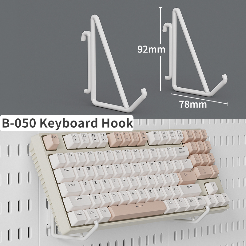 Wall-mounted Pegboard Storage Board. Plenty Of Accessories For Free Combination, Suitable For Homes And Offices.: Light purple