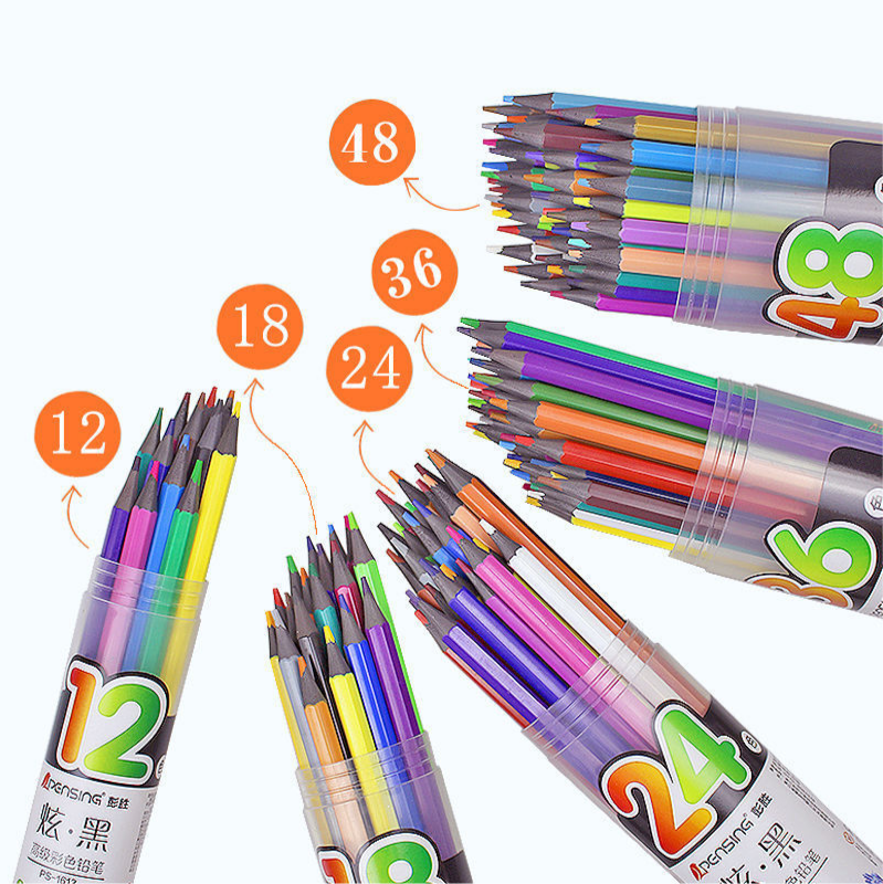Lápiz de Color avanzado, sin madera, juego de lápices de colores pintados a mano para niños, lápiz de colores al óleo, crayón, dibujo artístico