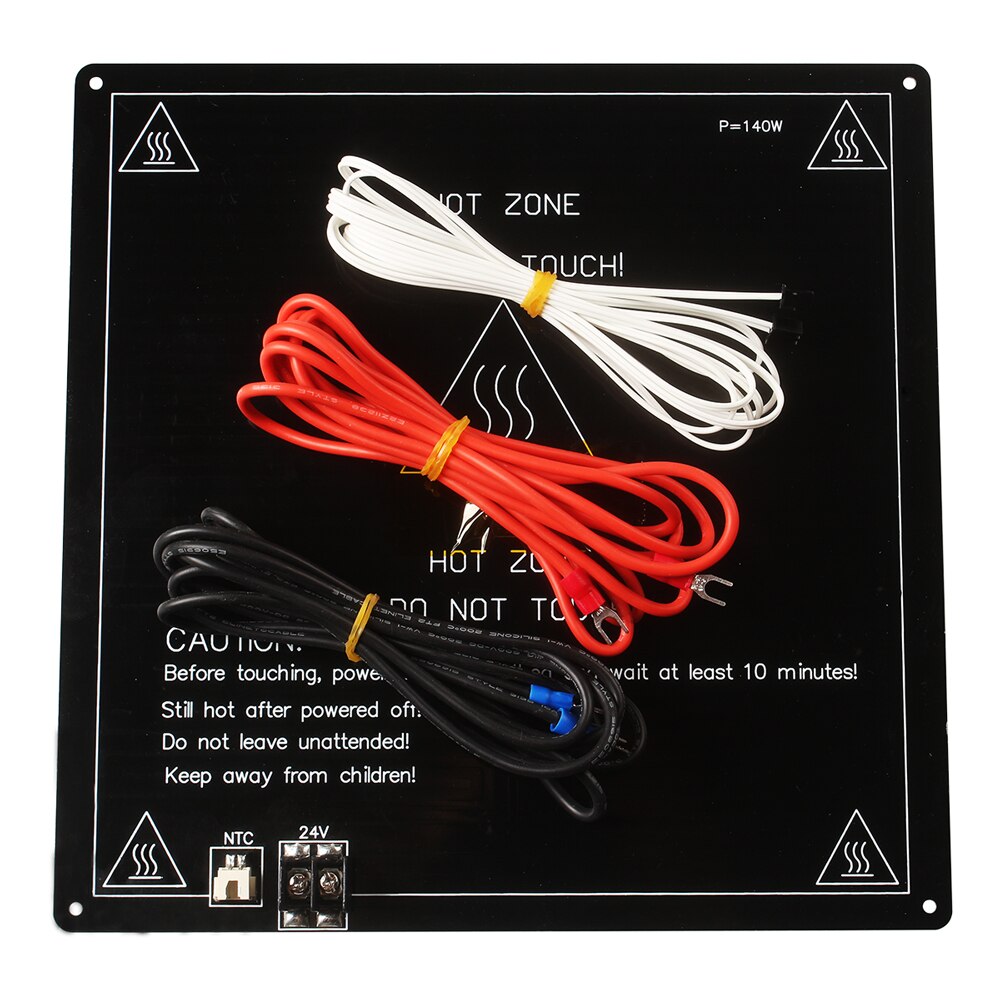 3D Printer Parts Black Aluminum Substrate Heated Bed MK3 MK2a MK2b hotbed Plate bed Platform 24V 220mm 310mm NTC100K DIY Kit