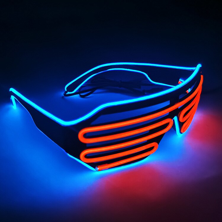 LED Luminous Glasses Halloween Glowing Neon Christmas Party Bril Flashing Light Glow Sunglasses Glass Festival Supplies Costumes