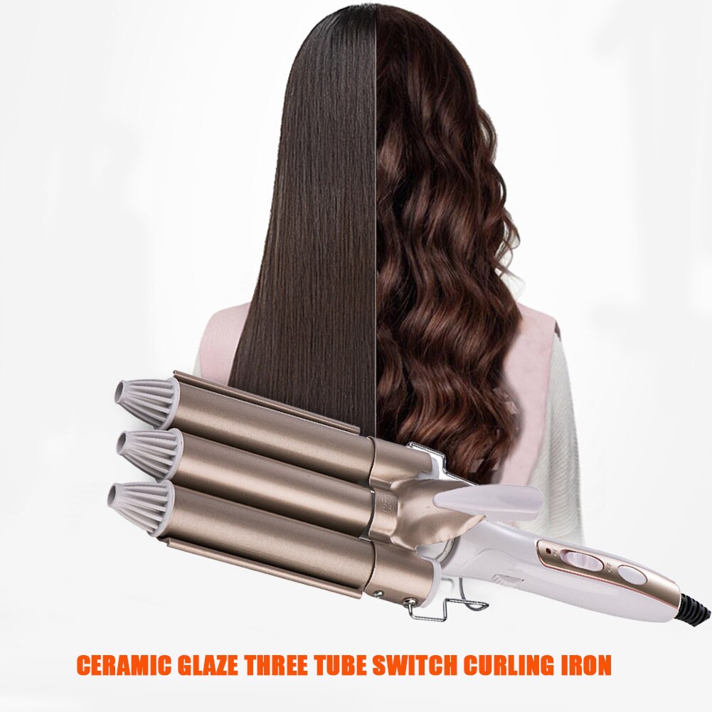Hair Curling Tools Iron Ceramic Triple Barrel Hair Styler Hair Waver Styling Tools Hair Curlers Electric Curling