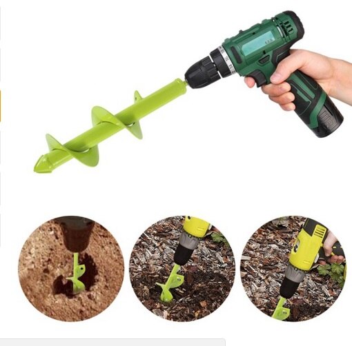 Model 80MM22CM/30CM Long Auger,Earth Auger Drill,Garden Drill,Flower Bulb Planter for 3/8 Cordless Electric drill