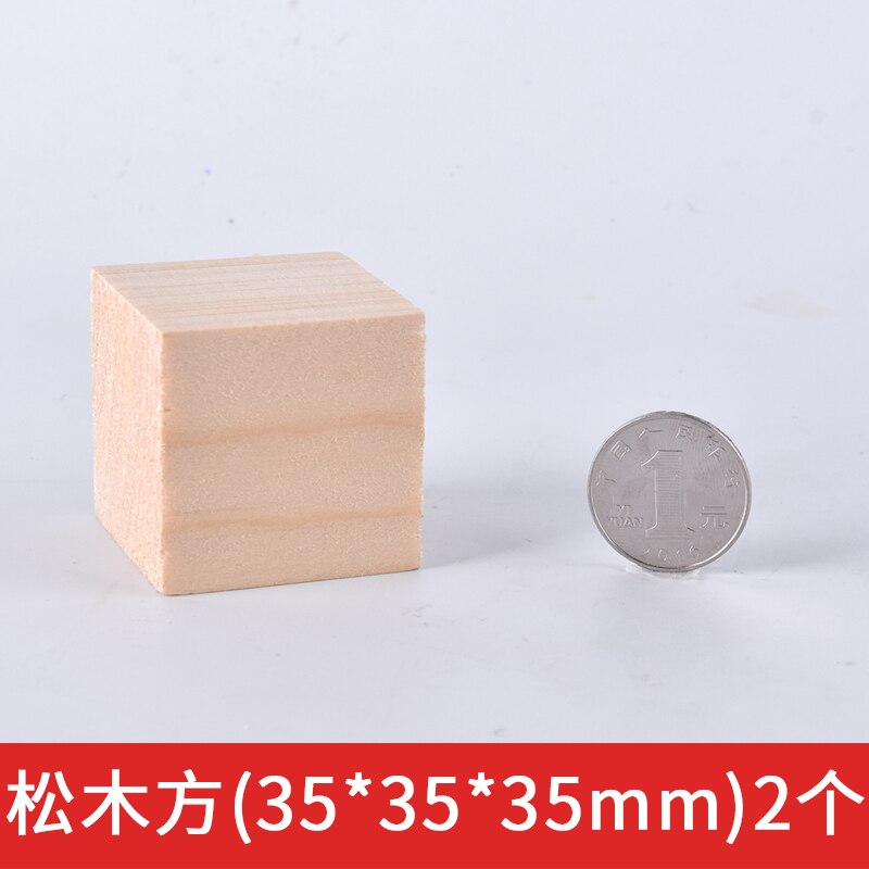 Natural Unfinished Solid Pine Wood Blocks Wood Cubes for Puzzle Making Photo Blocks Crafts and DIY Projects: 35x35x35mm 10pcs