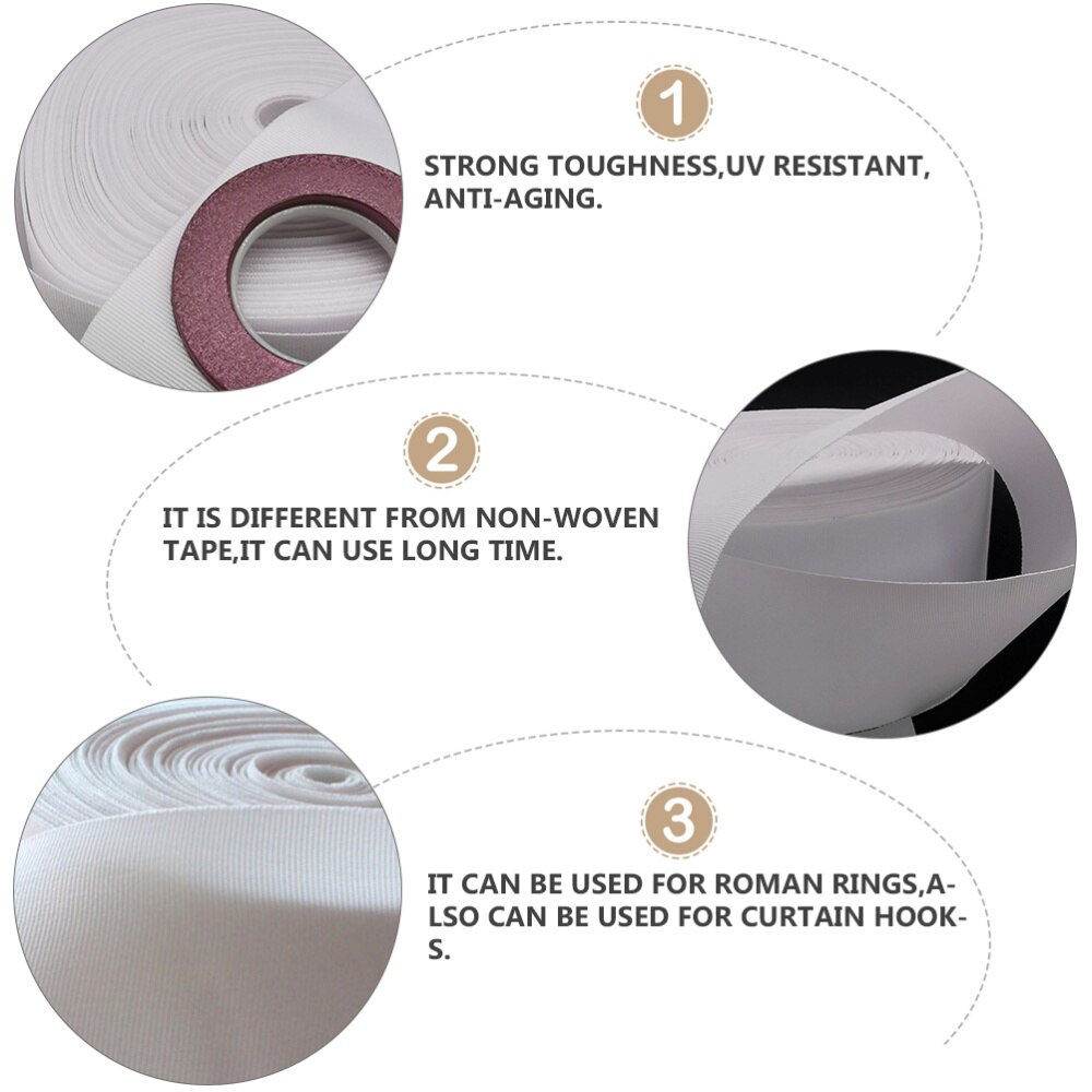 1pc udstanset tape perforeret stof punch ringe bælte gardin stof bælte gardin tilbehør til haven soveværelse gardin
