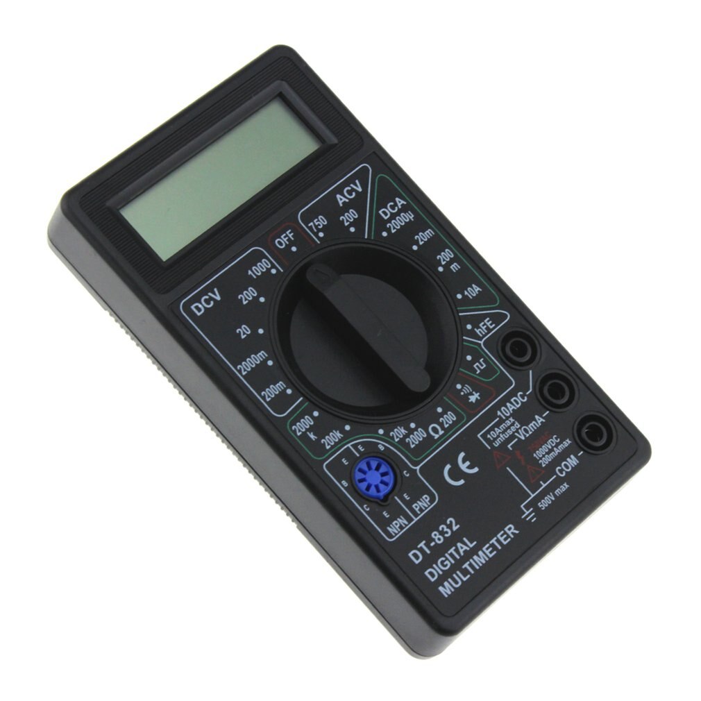 DT-832 Mini Pocket Digitale Multimeter 1999 Telt Volt Amp Ohm Diode Hfe Continuïteit Tester Amperemeter Voltmeter Ohmmeter