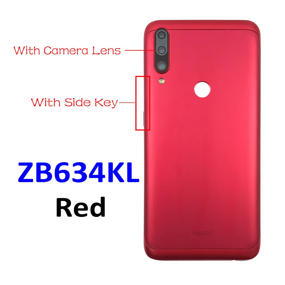 Terug Batterij Deur Achter Behuizing Cover Case + Camera Lens + Side Key + Volume Knop Voor Asus Zenfone Max plus (M2) ZB634KL A001D