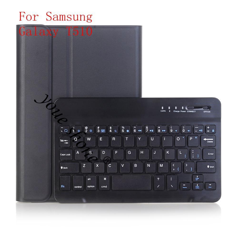 Backlit Bluetooth Keyboard Case For Samsung Galaxy Tab A 10.1 T510 T515 SM-T510 SM-T515 Keyboard PU Leather Cover.