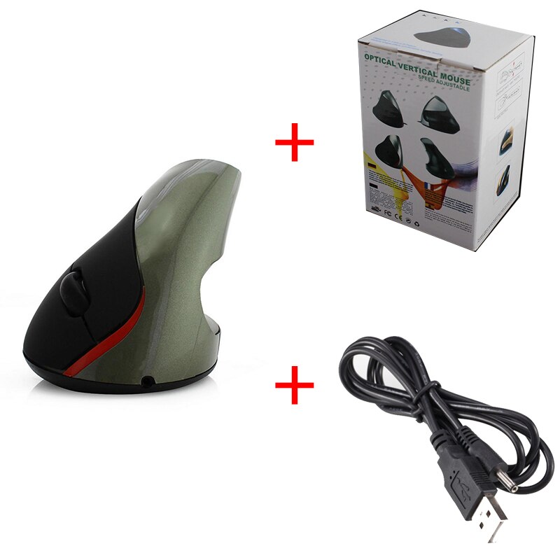 Wired Vertical Mouse Ergonomic Computer Gaming Mause 1200 DPI Wrist Rest Protection Optical Mice for Windows MAC with Box