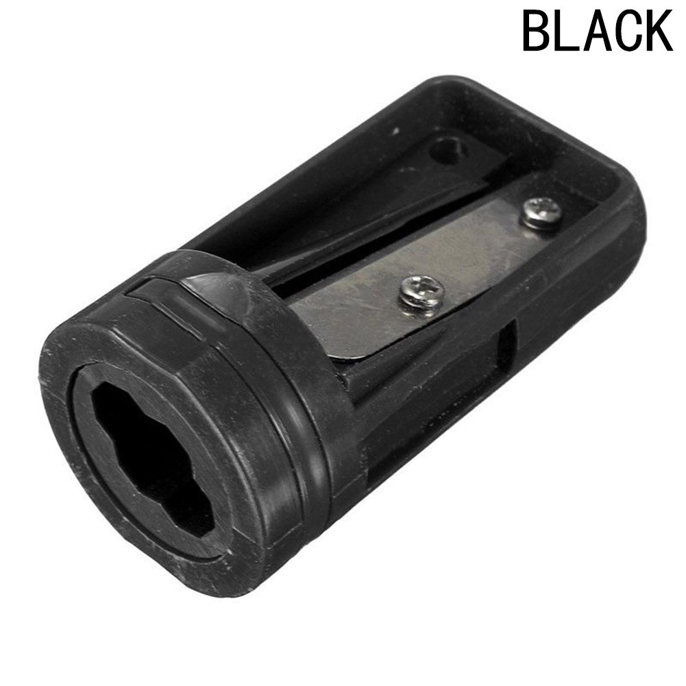 Hand Mini Pencil Sharpener Woodwork Carpenter Cutter Plastic Shaver Narrow Sharpening Tool for Office Student Stationery Pocket: black