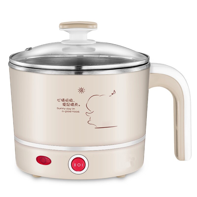 Mini cuiseur vapeur électrique multifonction, petit cuiseur électrique chauffant tasse 1l pour cuiseur vapeur/bouilli/cuisson