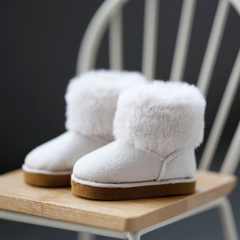 1/6 bjd sd dukkesko snestøvler støvler til yosd , 30cm bjd babytøj tilbehør legetøj dukke sko: Beige
