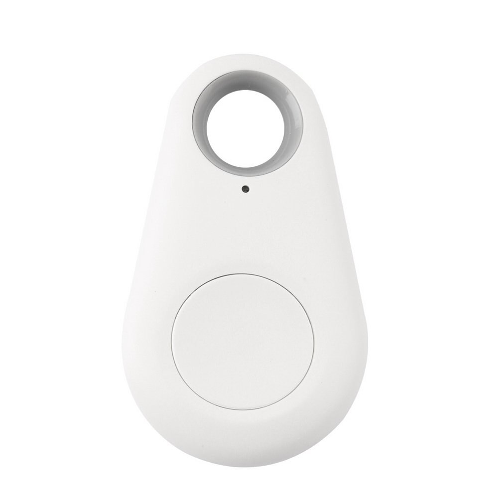 Mini anti-lost bluetooth 4.0 tracker gps locator tag alarm plånbok nyckel husdjur hundfickare fickstorlek smart tracker: Vit