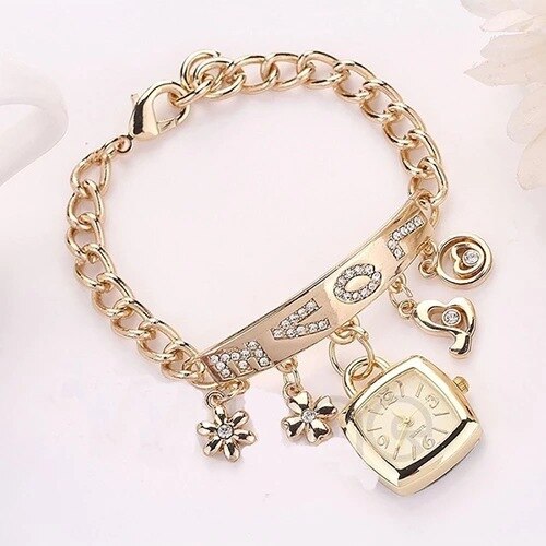 Relojes Para Mujer Reloj Mujer Marcas Famosas De Lujo Relojes De Cuarzo Para Mujer Mujer Reloj de pulsera de acero inoxidable Para Hombre y mujer, pulsera de amor de europea y americana,