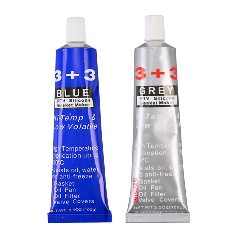 Adesivo para junta de motor, 100g, selante de borracha de silicone, resistente a altas temperaturas, cola para caixa de motor, equipamento mecânico, enchimento de fenda