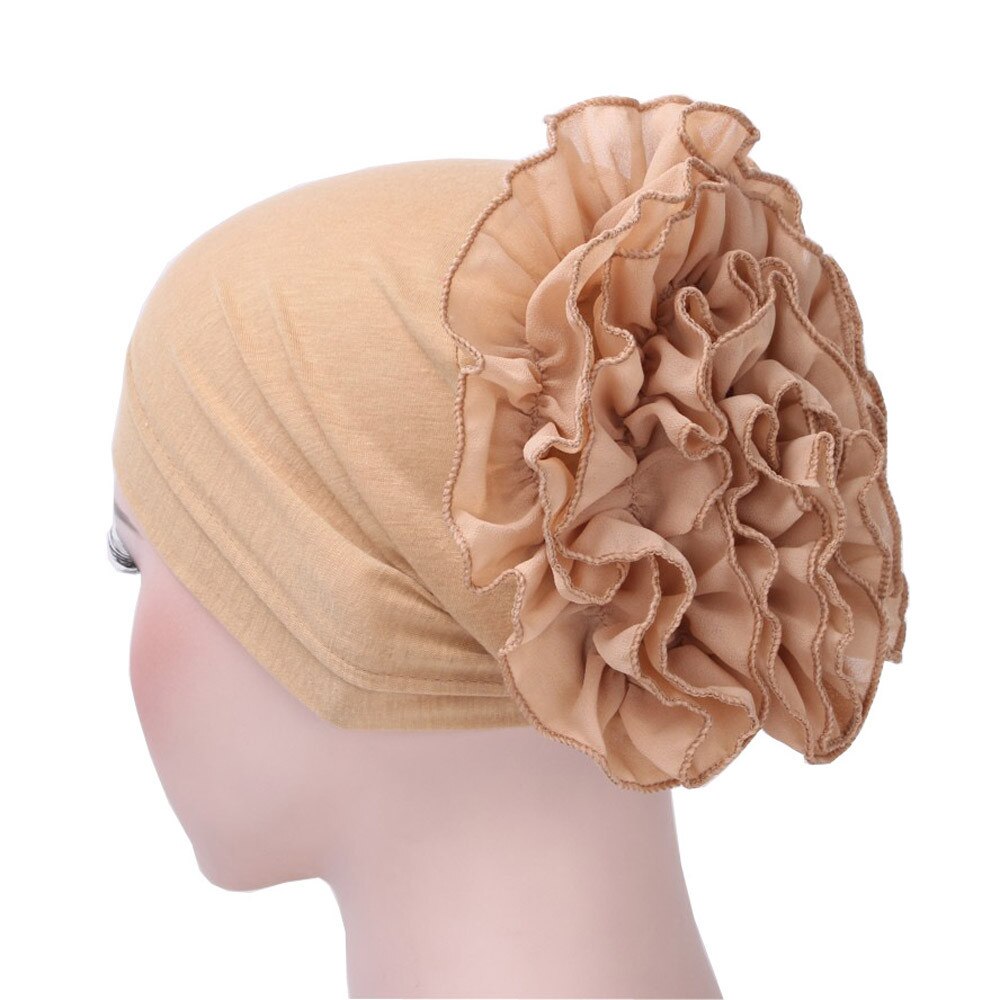 Las nuevas mujeres de encaje Floral sombrero turbante India tapa musulmana sombreros redecilla gorra de quimio capó de flores gorro para mujer 902