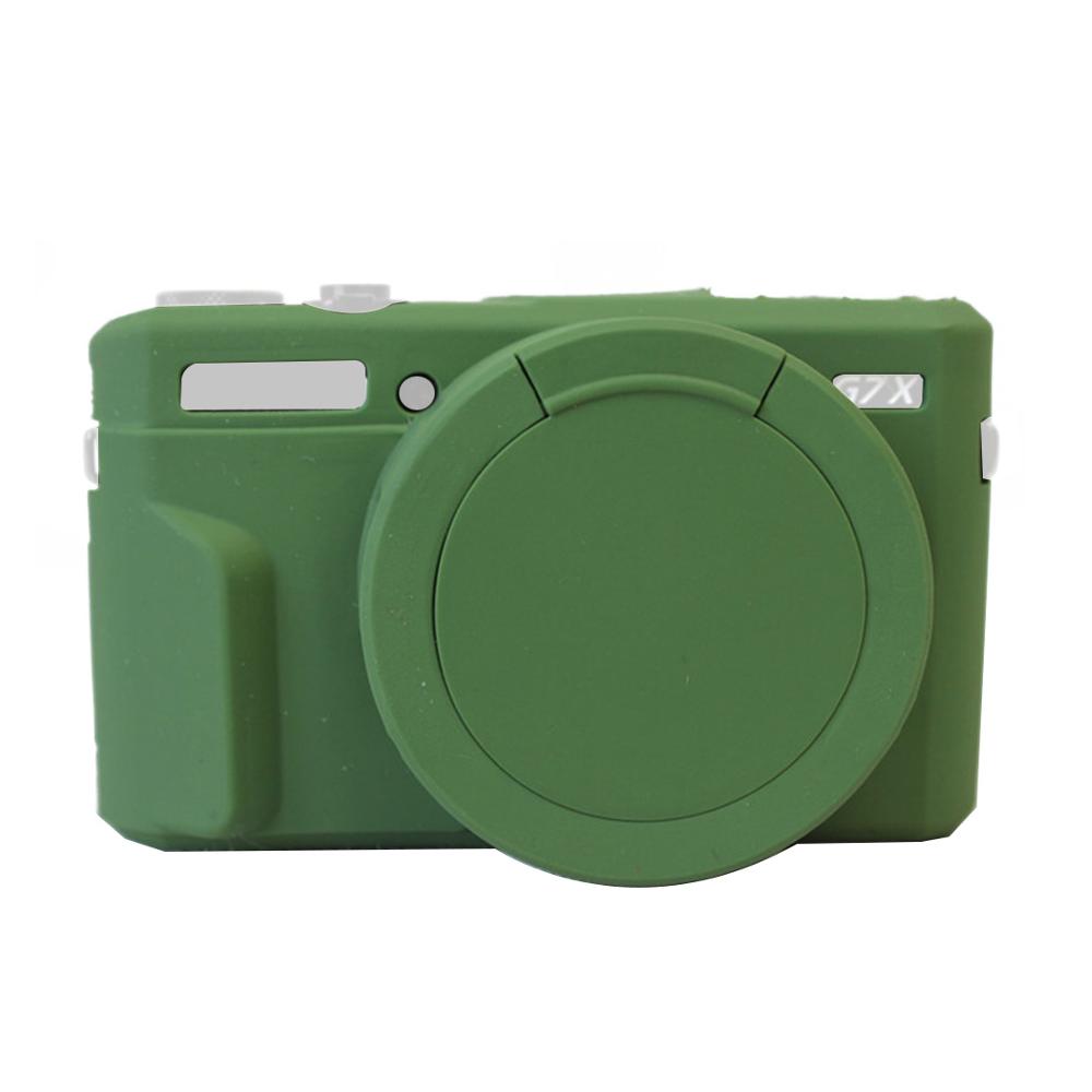 Soft Silicone Case for Canon G7XIII G7X3 G7X Mark 3 Rubber Protective Cover Body Bag Camera Skin with Lens Cap Protector: GRAY