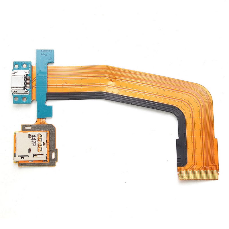 Micro sd usb opladningsport flex kabel til samsung galaxy tab  s 10.5 '' sm -t800 sm-t805 sm-t807 10.5 "udskiftning