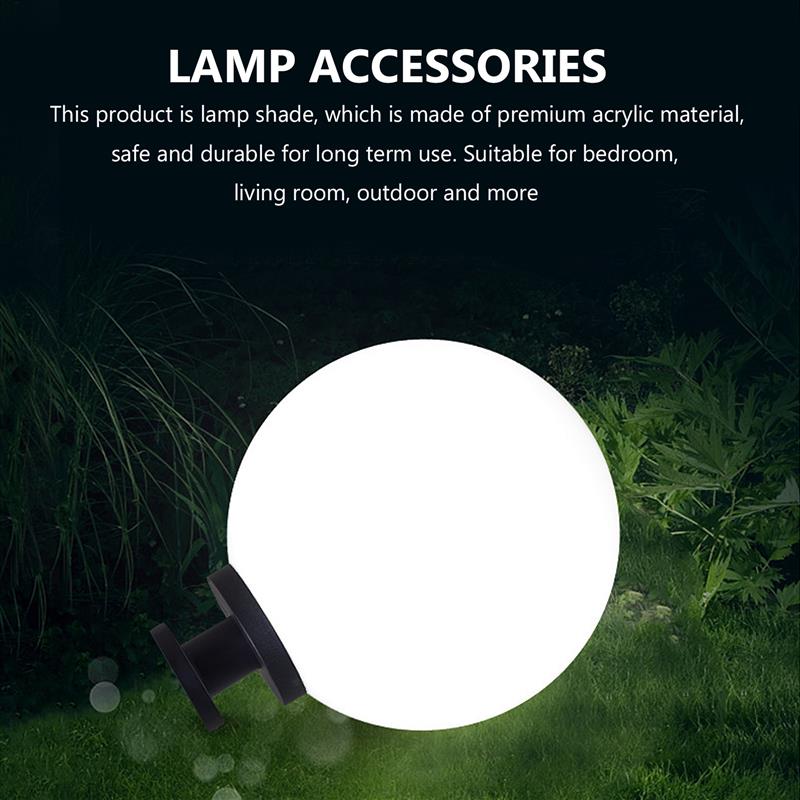 Lampe Schatten Globus Licht Lampenschirm Abdeckung Ersatz Post Outdoor Globen Leuchte Acryl Tisch Glas Decke Ball Weiß Barrel