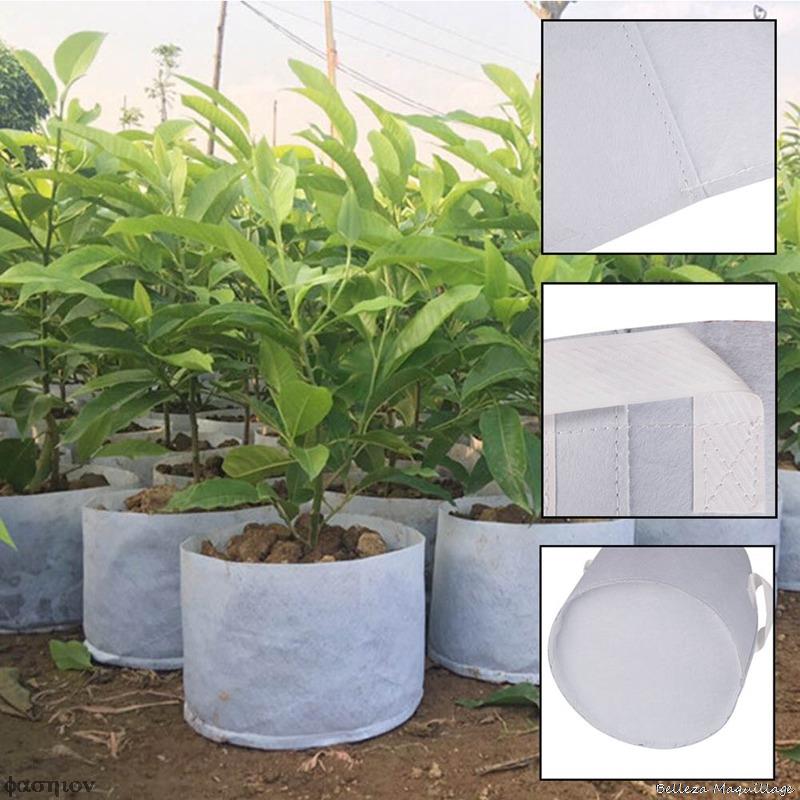 Macetas de plántulas biodegradables no tejidas, bolsas de plantación ecológicas, bolsa de vivero, bolsas de cultivo de plantas, bolsa de tela