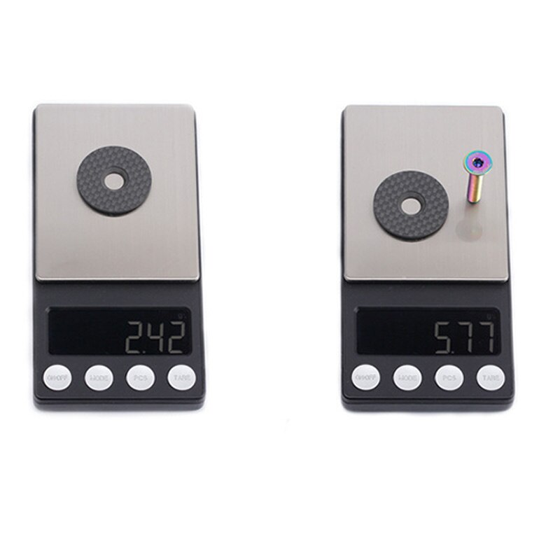 Carbon Fiber 28.6mm Stem Cap 31.8mm OD2 Stem Cap & TC4 Titanium Alloy Screw For Mountain Road Bike Bicycle Cycling Headset