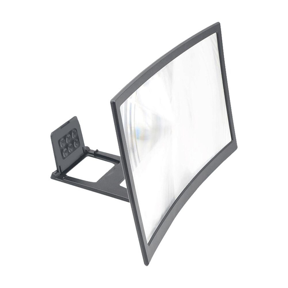 12-Inch Mobiele Telefoon 3D Screen Video Vergrootglas Vouwen Gebogen Oppervlak Vergrootglas Smartphone Film Vergrootglas Projector