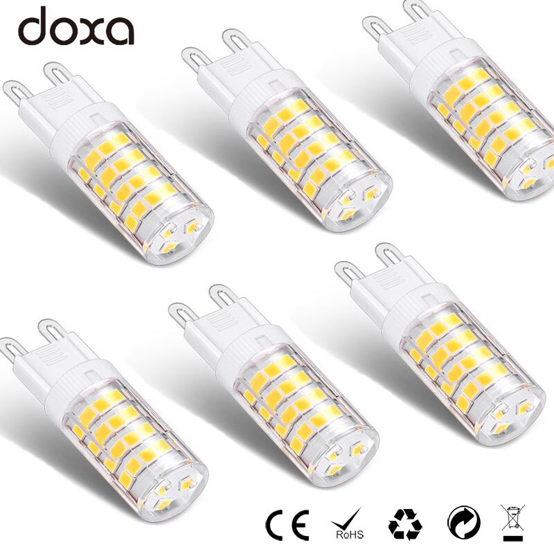 10pcs G9 LED Bulb 4000K 220V 110V 51LED leds Lamp lampada 2835SMD Warm Neutral Cool White light 30W 35W Halogen Lamp Replacement