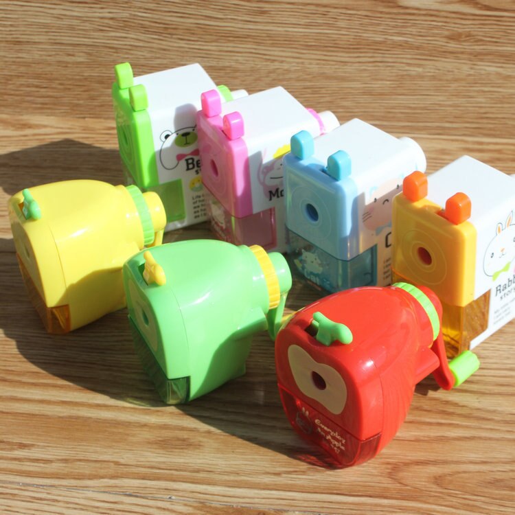 Apple Pencil Sharpener Student Manual Pencil Sharpener Cartoon Cute Pencil Sharpener Stationery Mechanical 3 Years Old