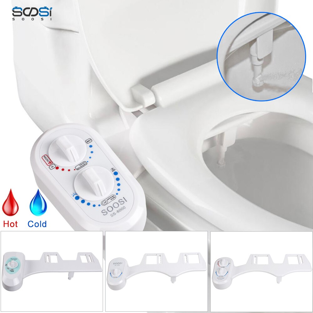 bidet non elettrico attacco sedile wc con ugello autopulente ugello singolo lavaggio musulmano doccia meccanica semplice