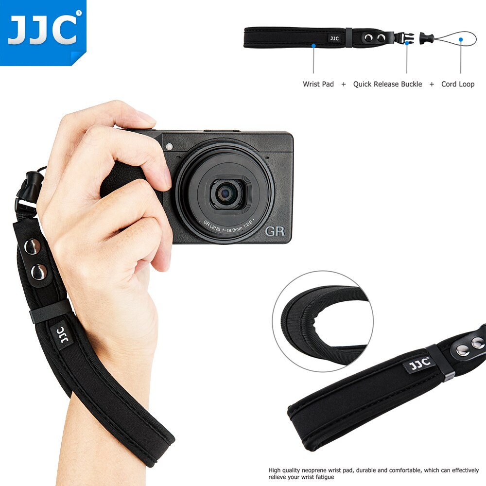 Courroie d&#39;épaule pour appareils photo compacts sans miroir, sangle de poignet à dégagement rapide pour Sony ZV-1 Ricoh GRIIIx Fuji Instax Mini Evo