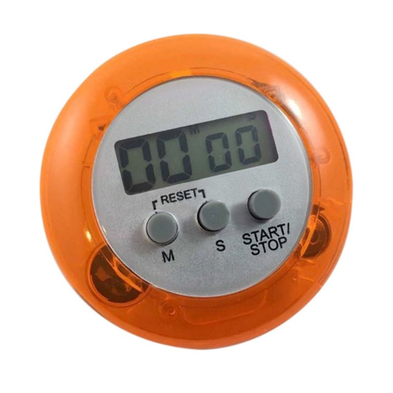 LINSBAYWU Mini Colorful LCD Timer Digital Magnetic Racing Kitchen Countdown Alarm Clock Stop Watch: Orange